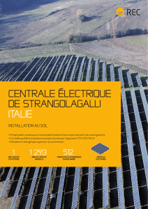 Centrale électrique de STRANGOLAGALLI Italie