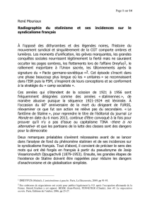 30 mai 2013 - René Mouriaux : Radiographie du Stalinisme - Ihs-CGT