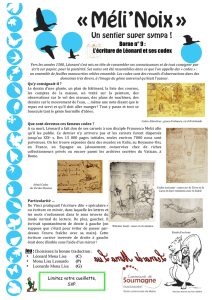 Borne n° 9 : L`écriture de Léonard et ses codex