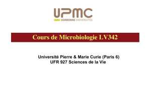 Cours de Microbiologie LV342