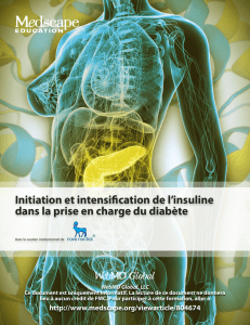 Initiation et intensification de l`insuline dans la prise en