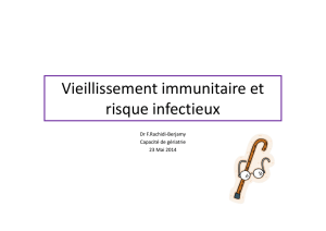 Vieillissement et risque infectieux - chu