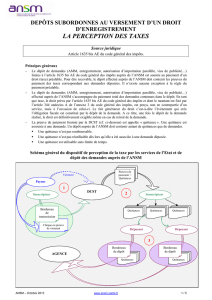 Perception des taxes