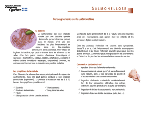Fiche d`information concernant la salmonellose ()