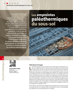 paléothermiques du sous-sol