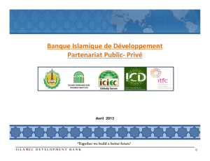 Banque Islamique de Développement Partenariat Public