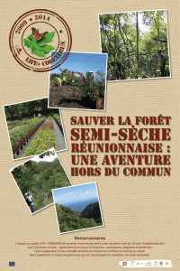 Sauver la forêt semi-sèche de La Réunion