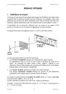 Réseaux optiques