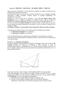 DROITES – TRIANGLES – QUADRILATERES