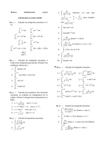 B I / Calculs plus ou moins subtils E . — Calculer les intégrales