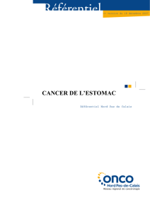 Cancer de l`estomac - Onco Nord-Pas-de