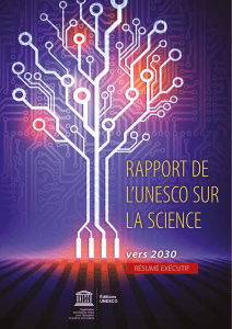 Rapport de l`UNESCO sur la science, vers 2030