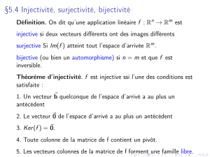 §5.4 Injectivité, surjectivité, bijectivité