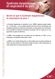 Syndrome dysgénésique et respiratoire du porc