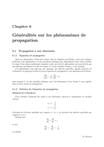 Généralités sur les phénomènes de propagation