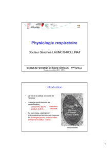 Physiologie respiratoire - Formation en Soins Infirmiers