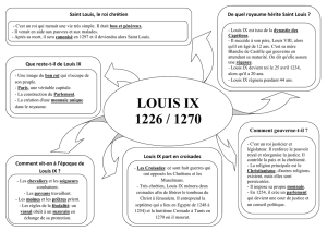 LOUIS IX 1226 / 1270