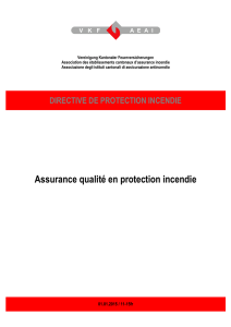 Assurance qualité en protection incendie