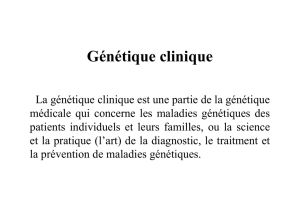Génétique clinique