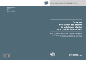 Guide sur l`évaluation des besoins de substances placées