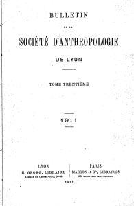 société d`anthropolog1 k - Société linnéenne de Lyon