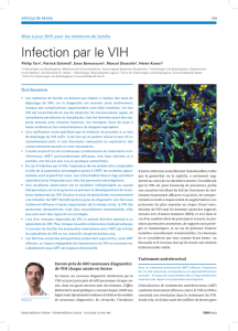 Infection par le VIH - Policlinique médicale universitaire