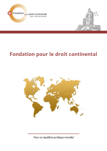 Fondation pour le droit continental