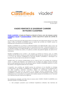 Viadeo renforce le leadership Carrière de Figaro Classifieds