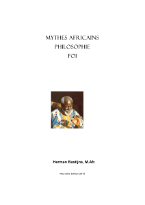 mythes africains philosophie foi