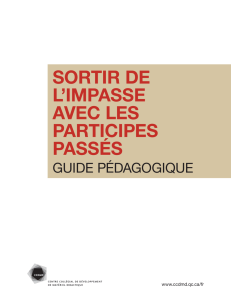 SORTIR DE L`IMPASSE AVEC LES PARTICIPES PASSÉS