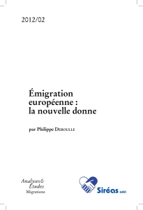 Émigration européenne : la nouvelle donne