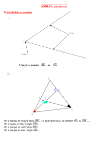 ANGLES – VOCABULAIRE