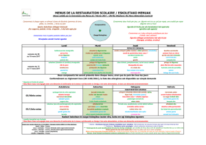 MENUS DE LA RESTAURATION SCOLAIRE / ESKOLETAKO