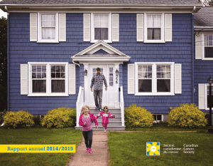 2014/2015 - Canadian Cancer Society