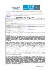 BP 72 - 92322 Châtillon CEDEX www.onera.fr Laboratoire d`Astrop