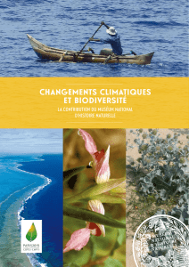 Changements climatiques et biodiversité - UMR BOREA