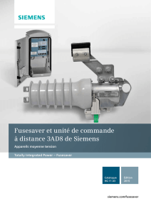 Fusesaver et unité de commande à distance 3AD8 de Siemens