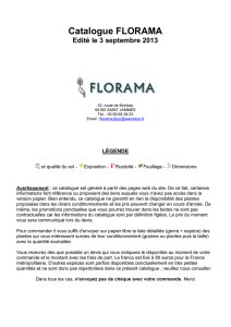 Catalogue FLORAMA