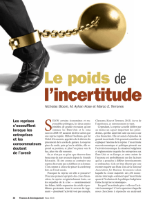 Le poids de l`incertitude