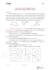 Polygones et Quadrilatères