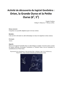 Orion, la Grande Ourse et la Petite Ourse