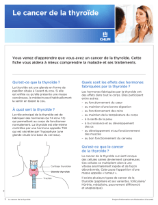 Le cancer de la thyroïde