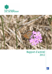 Rapport d`activité 2012 - reserves naturelles de france
