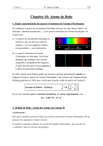 Chapitre 10: Atome de Bohr