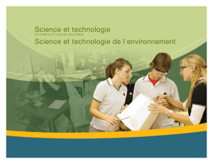 Science et technologie de l`environnement