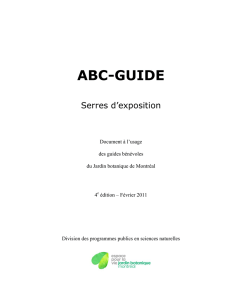ABC-Guide des serres d`exposition