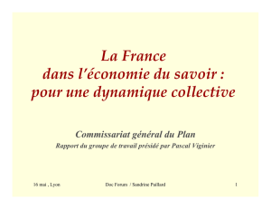 L`&eacute;conomie de la connaissance