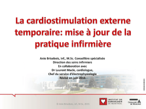 Le cardiostimulateur externe