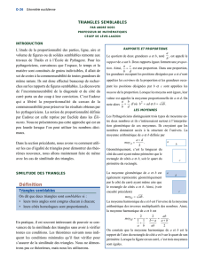 Triangles semblables - Cégep de Lévis