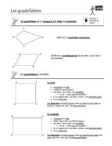 Les quadrilatères quadrilatères quadrilatères
